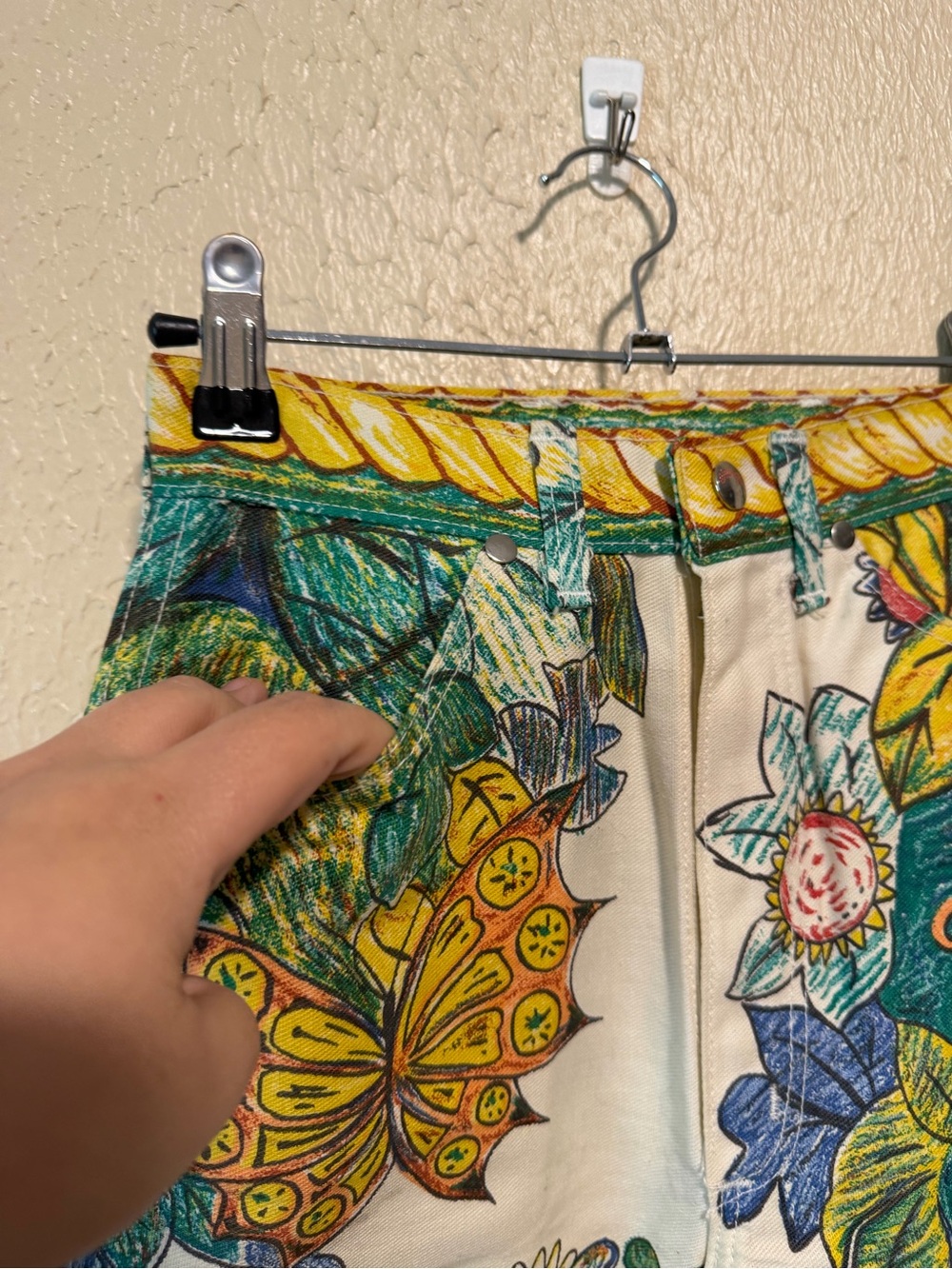 Wrangler Jeans Vintage 1960 Adam and Eve Size 9/10 Rare Find Creation Dinosaurs - Picture 7 of 13